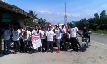 Relawan Jokowi-JK Bukit Krikil Konvoi Deklarasi Ke Pekanbaru