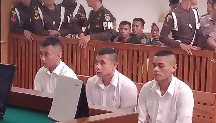 Bunuh Anggota TNI, Tiga Oknum Brimob Divonis 9-15 Tahun Penjara