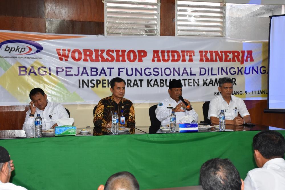 Inspektorat Kampar Melaksanakan Workshop Audit Kinerja