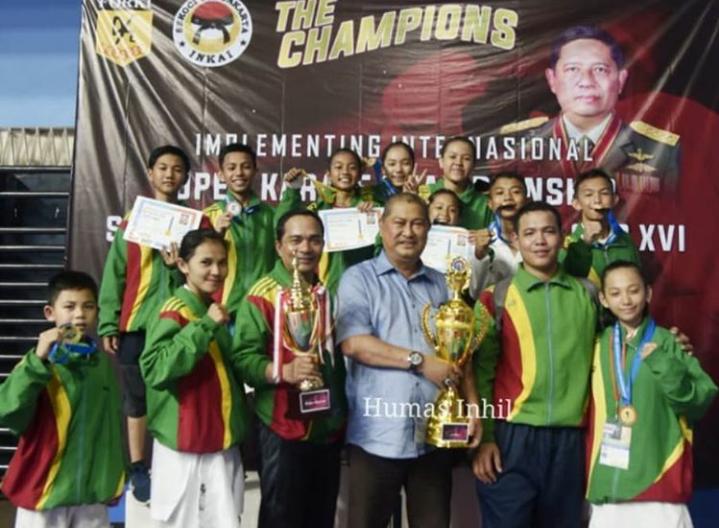 Tembilahan Karateka Club(TKC) Inhil Juara III Umum Kejuaraan International Karate Championship SBY 2020 