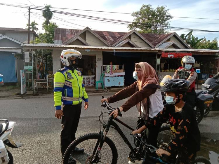 Satgas Anti Begal Sepeda Polres Inhil Kembali Gelar Patroli di Jalur Sepeda Tembilahan