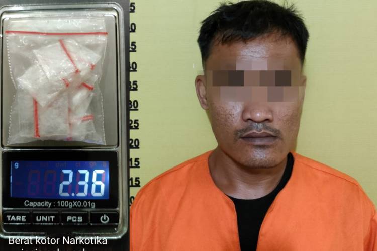 Bawa Sabu 2.36 Gram, Riki Ajo Diringkus Polisi di Simpang Babi
