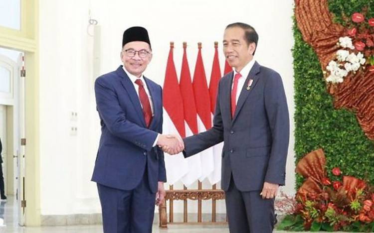 Presiden Jokowi Terima Kunjungan Perdana Menteri Malaysia Anwar Ibrahim 
