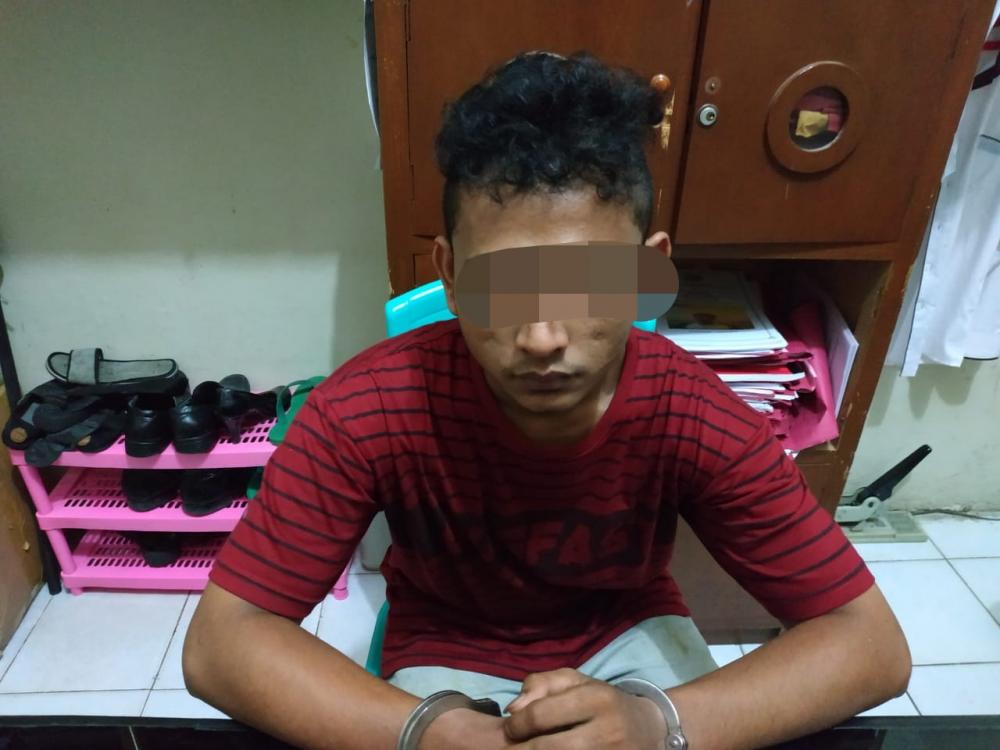 Satresnarkoba Polres Kampar Amankan Seorang Pengedar Shabu di Desa Suka Ramai Tapung Hulu