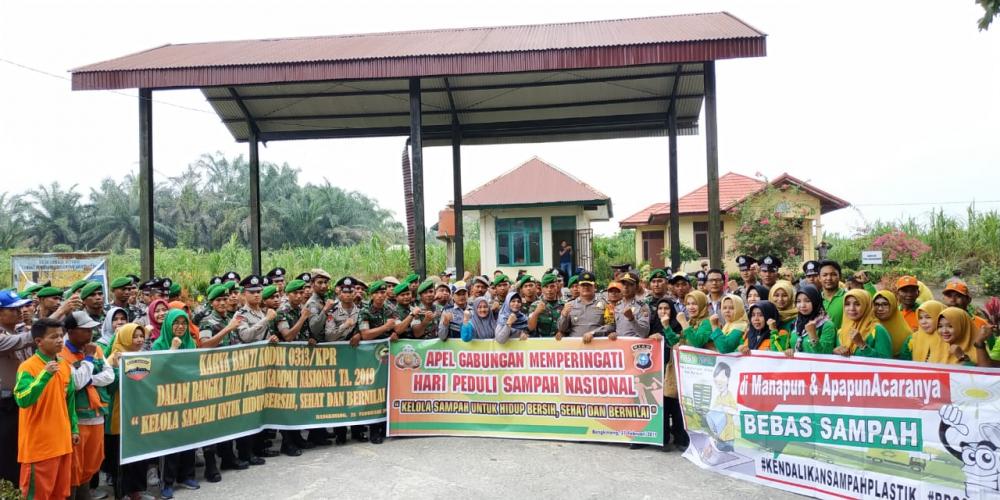 Apel Gabungan Hari Peduli Sampah Nasional 2019 di Kampar Digelar dilokasi TPAS