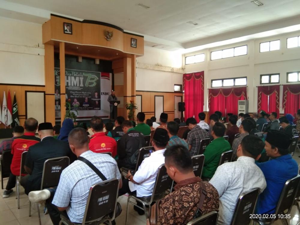 Memeperingati Hari Lahirnya HMI ke-73 yang diadakan oleh HMI Badko Riau-Kepri di Pekanbaru