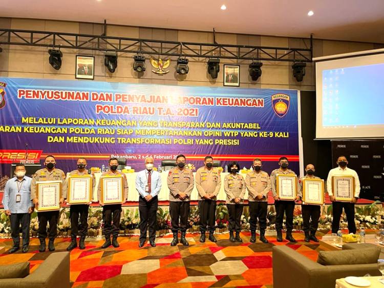 Polres Inhil Dapat Penghargaan IKPA Terbaik III Tingkat Satker dan Satwil Polda Riau Tahun 2021