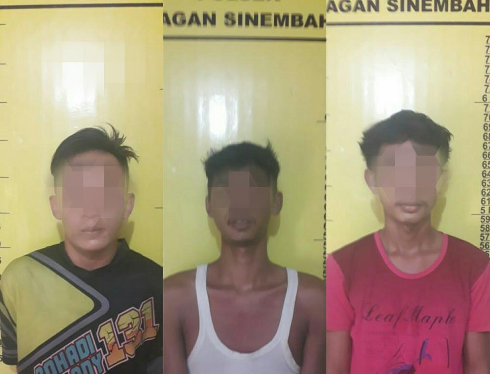 Cabuli Anak Di Bawah Umur, 3 Pemuda Pengangguran di Rohil Ini Digelandang ke Mapolsek Bagan Sinembah 