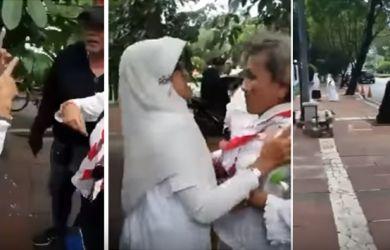Video Emak-emak Pendukung Prabowo dan Jokowi Berkelahi Bikin Geger