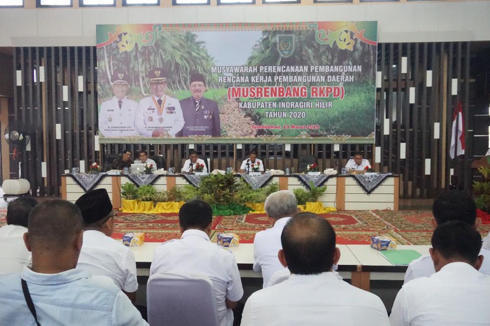 Wakil Bupati Buka Musrenbang RKPD Kabupaten Inhil Tahun 2020
