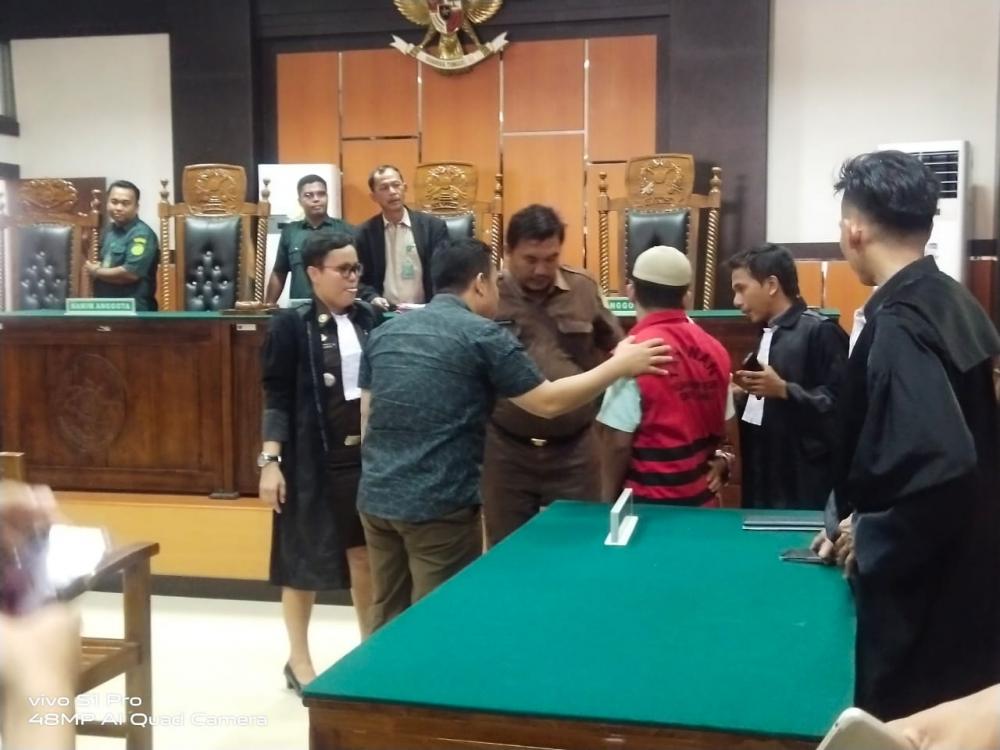 Ahkirnya Hakim PN Pasir Pangaraian Vonis Bersalah Terdakwa Karhutla 