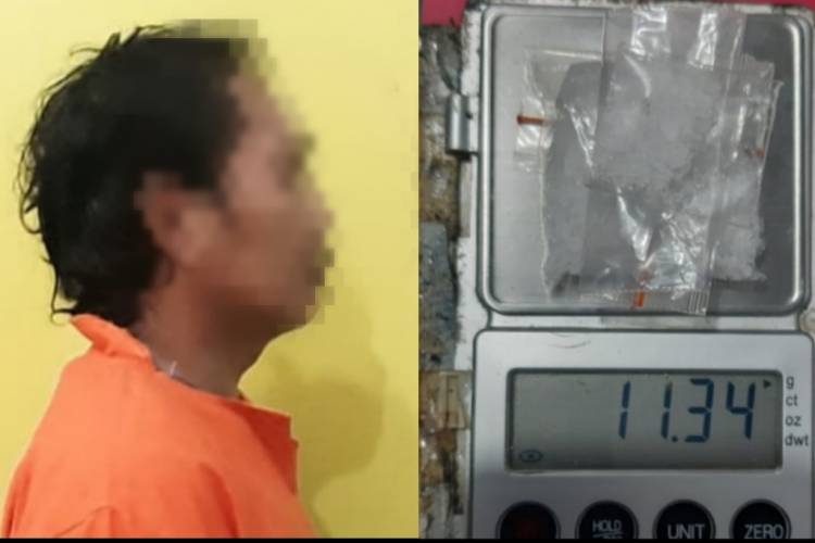 Iwan Bengkel Diringkus Sat Narkoba Polres Rohil, Polisi Sita Sabu Seberat 11, 34 Gram