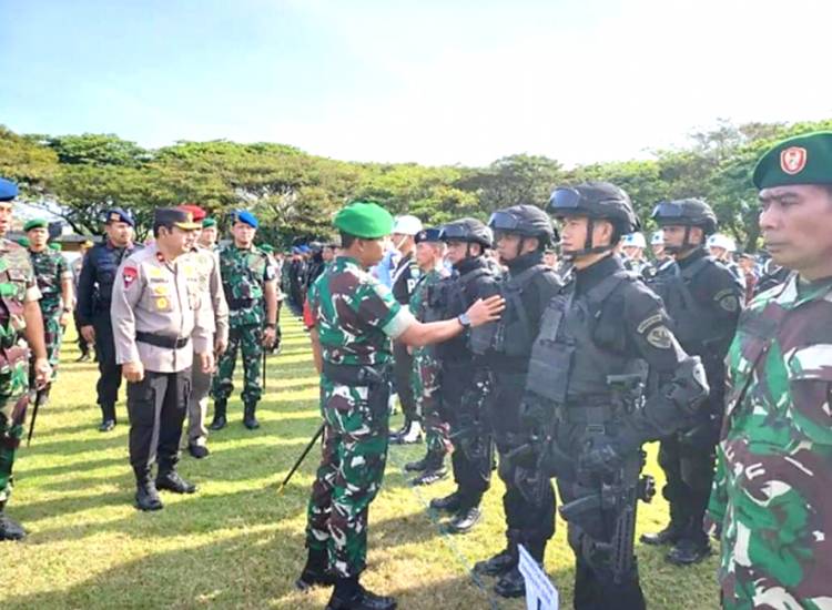 Pangdam IM Mayjen TNI Novi Helmy Prasetya Pimpin Apel Gelar Pasukan Pengamanan VVIP