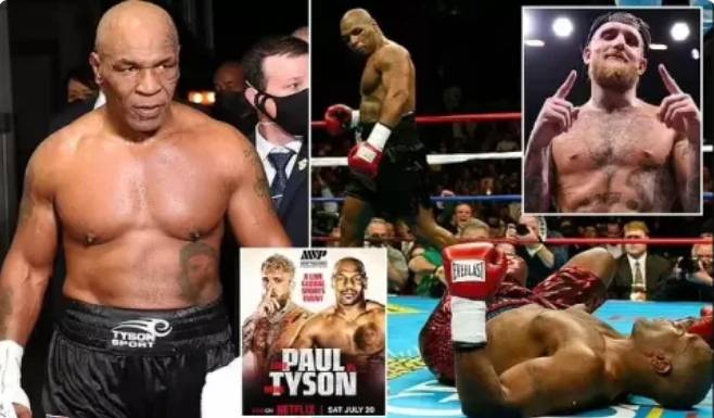 Duel Petinju Legendaris Mike Tyson VS Paul Yang lebih Mudah Terpaut Usia 30 Tahun