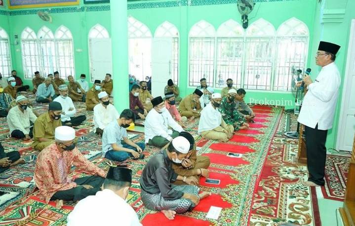 Safari Ramadhan Bupati Inhil HM Wardan Di Kecamatan Mandah