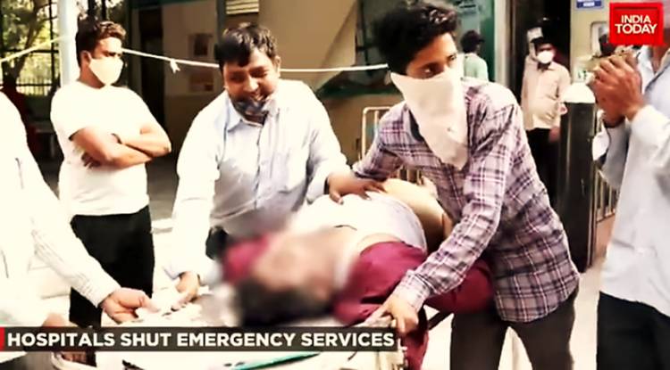 RS India Kewalahan Tangani Lonjakan Pasien Covid-19, Pasien Merasa  'Dibiarkan Mati’