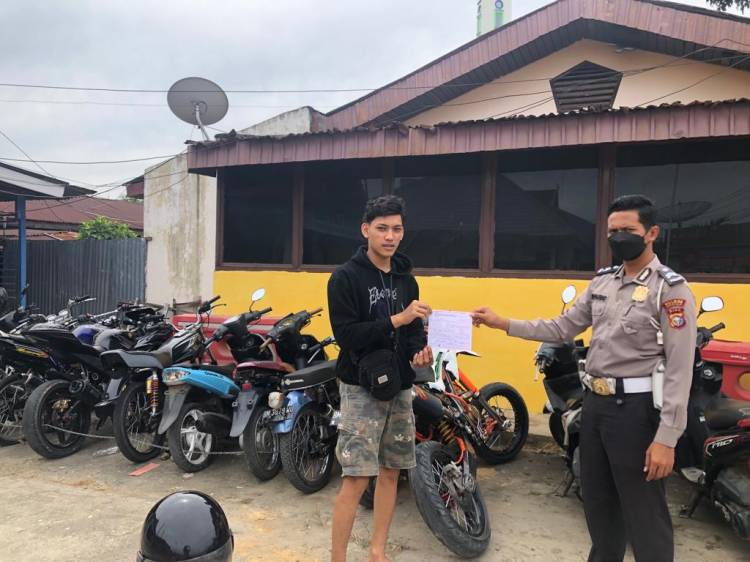 Tindak Tegas Balap Liar, Unit Lantas Polsek Bagan Sinembah Rutin Lakukan Patroli
