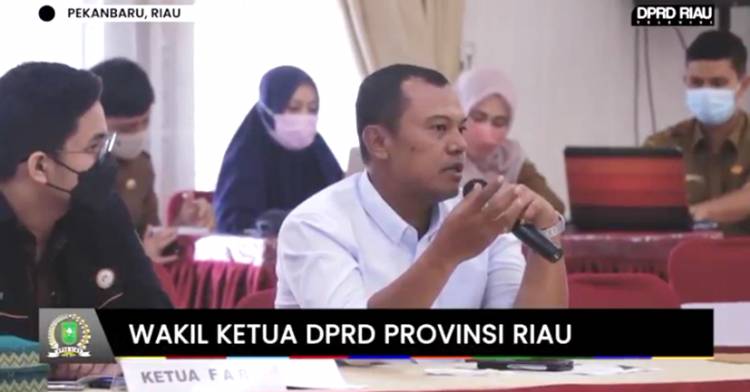 Wakil Ketua DPRD Provinsi Riau Syafaruddin Poti Hadiri Acara Forum Konsultasi Publik Rancangan Awal RKPD Provinsi Riau Tahun 2023