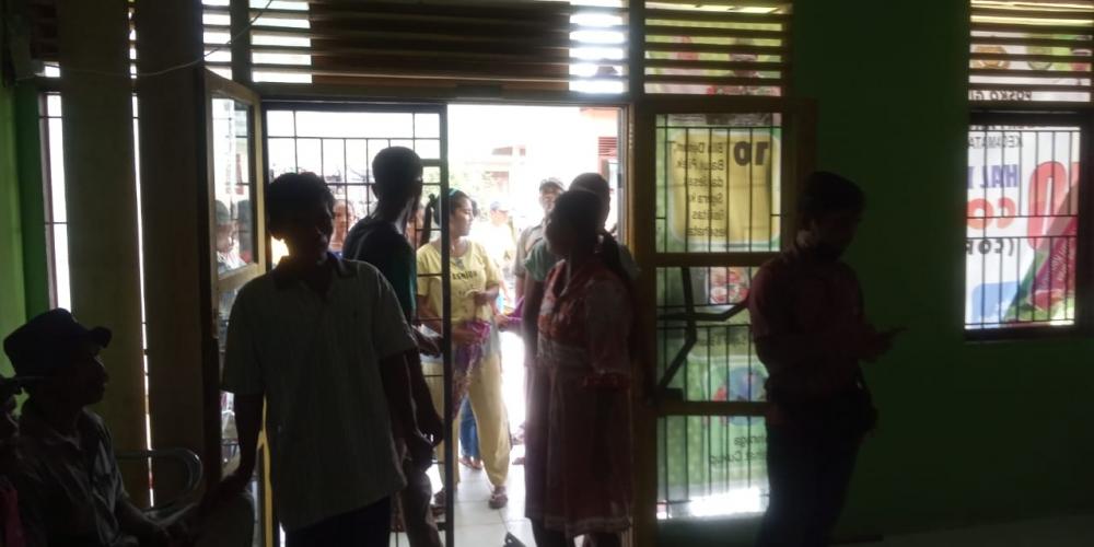 Warga Desa Panglima Raja Unjuk rasa Tuntut cairkan Dana DD Dan ADD