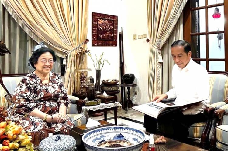 Presiden Jokowi Silaturahim ke Kediaman Ketum PDI-P Megawati 