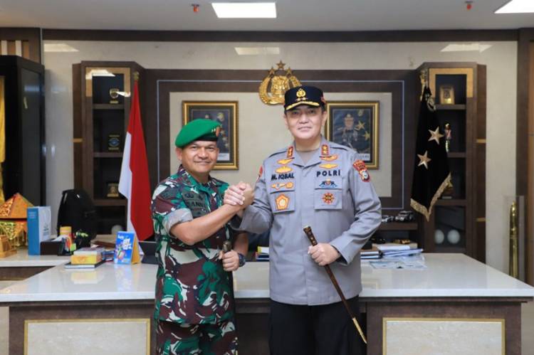 Berkunjung ke Polda Riau, Pangdam I BB Apresiasi Sinergitas TNI-Polri