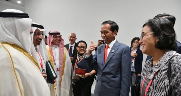 Saat Menteri Arab Saudi Sanjung Sri Mulyani dan Retno Marsudi di Depan Jokowi...