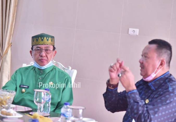 Bupati HM Wardan Terima Kunjungan Kadisnakertran Propinsi Riau