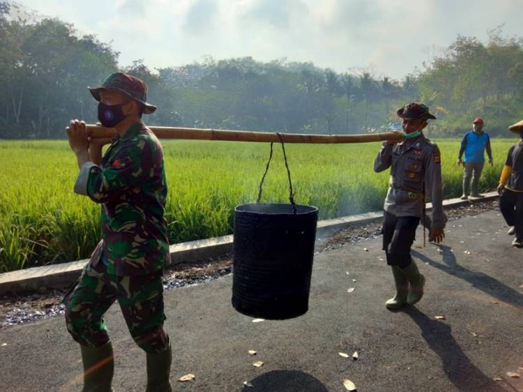 TNI-Polri Bersinergi dalam Kegiatan TMMD 2021 di Kota Banjar