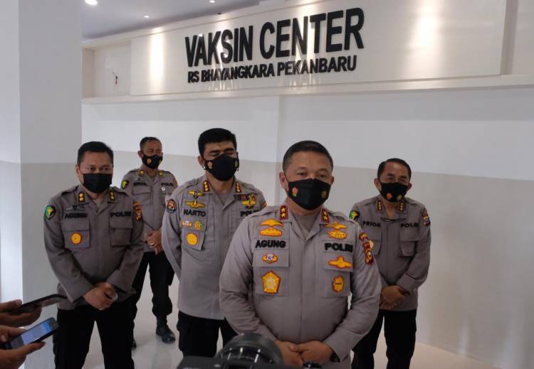 Kapolda Riau Irjen Agung : Insya’alloh Pekan Depan Siap Digunakan Gedung Vaksin Center Bhayangkara