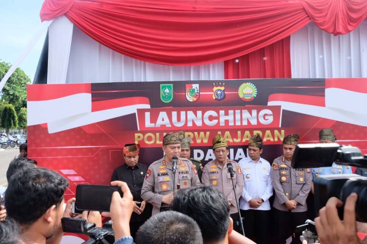 Polda Riau Launching Polisi RW Serentak Seluruh Jajaran
