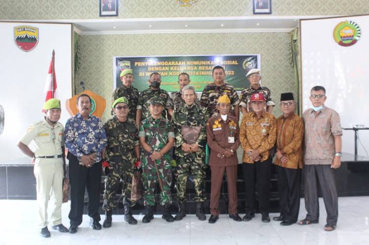 Melalui Komsos, Kodim 0314/Inhil Pererat Silaturahim dengan Keluarga Besar TNI AD di Inhil