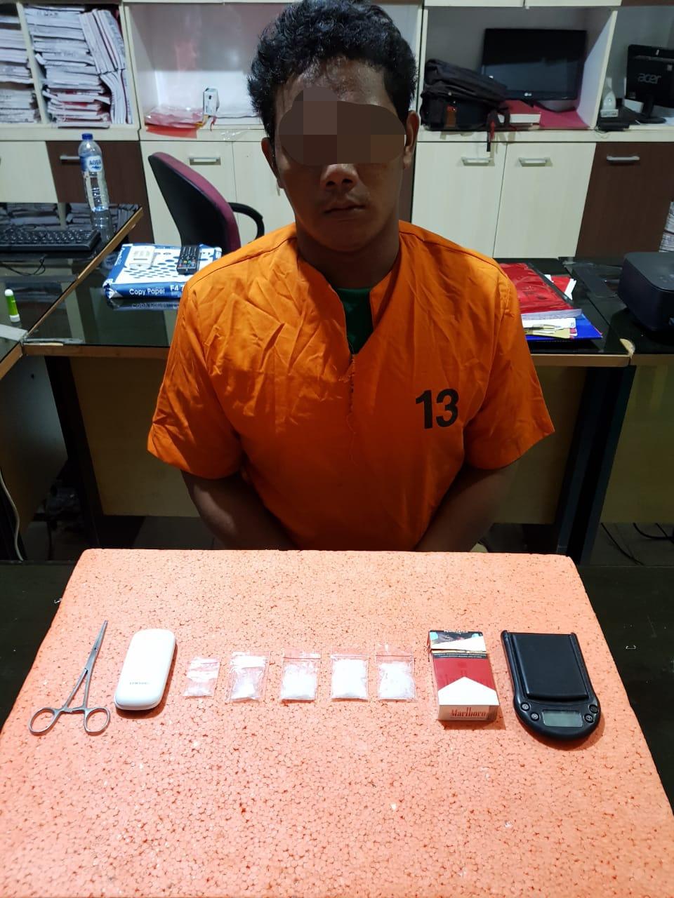 Kerap Transaksi Narkoba, Pemuda Warga Prof M Yamin Tembilahan ini Ditangkap Polisi