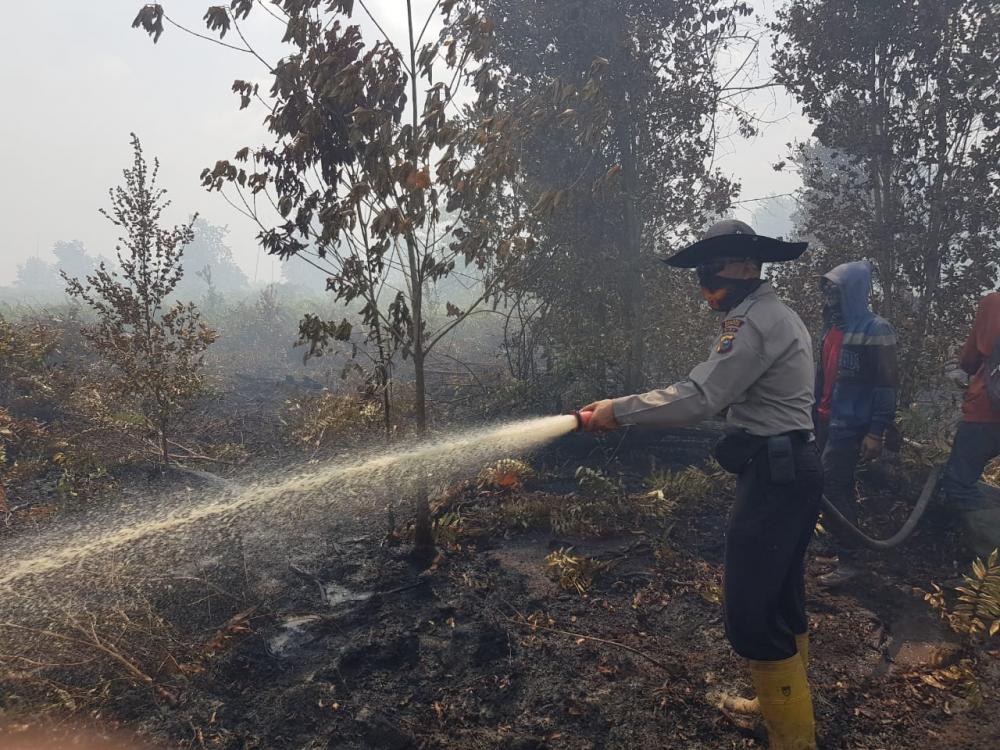 Kapolsek  Rupat Imbau Masyarakat Tidak Bakar  Hutan  dan Lahan