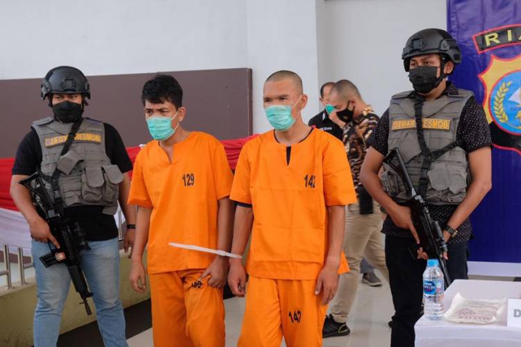 2 Pelaku Curat Berhasil Dibekuk Tim Gabungan Polda Riau dan Polres