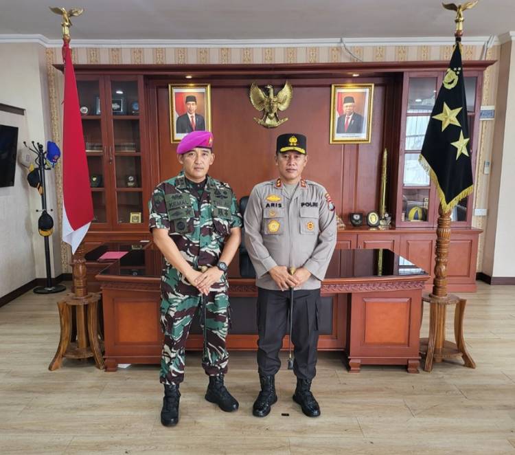 Danyonmarhanlan IV Silaturahim ke Mako Polda Kepulauan Riau