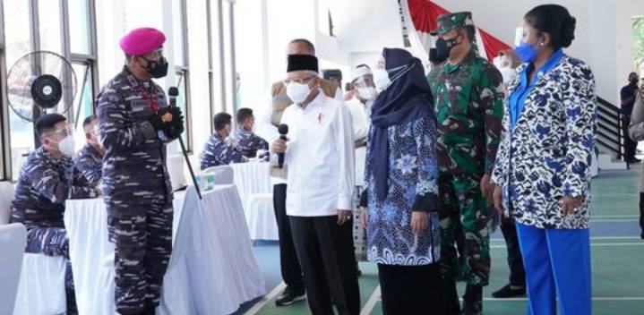 Wakil Presiden Ma'ruf Amin Keseleo Lidah Menyebut Kasal Sebagai Panglima TNI