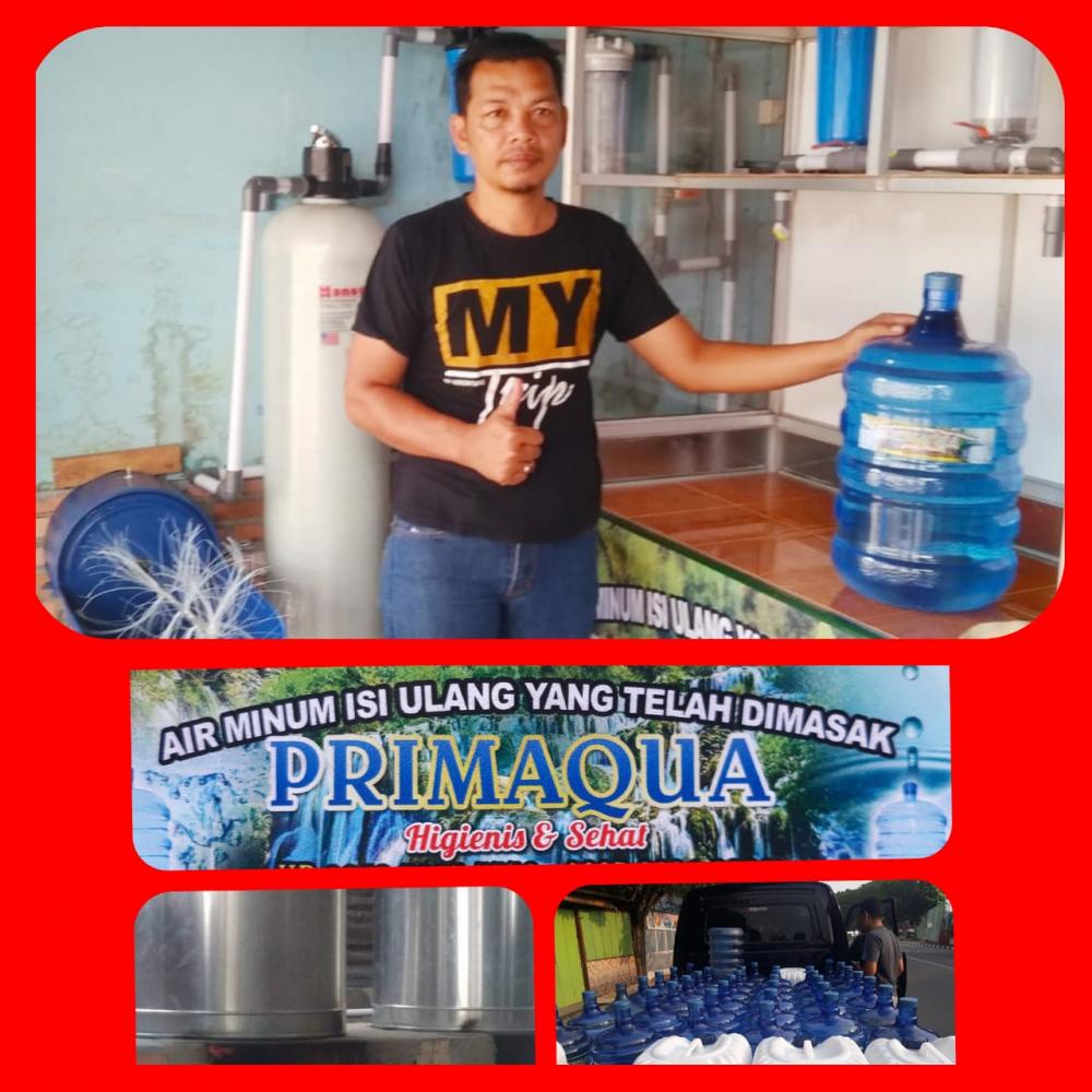 Air minum isi ulang yang telah dimasak PRIMAQUA  Telah hadir di Bangkinang 
