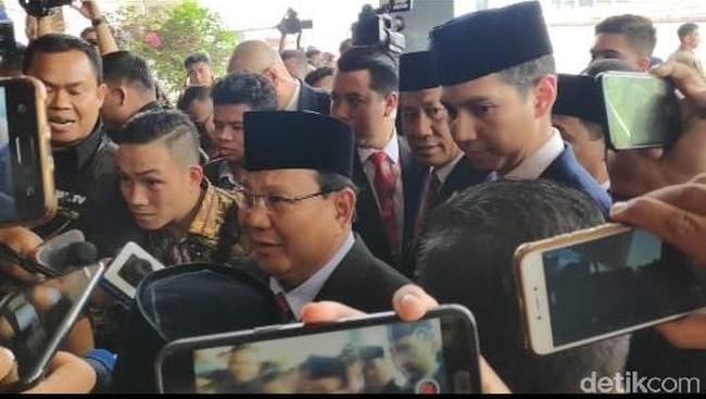 Prabowo Subianto Semobil Dengan Sandiaga Uno Hadiri Pelantikan Presiden dan Wakil Presiden RI