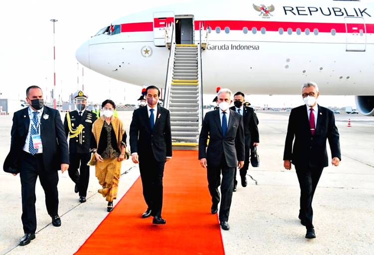Tiba di Roma, Presiden Jokowi Akan Hadiri Sejumlah Pertemuan Bilateral di KTT G20