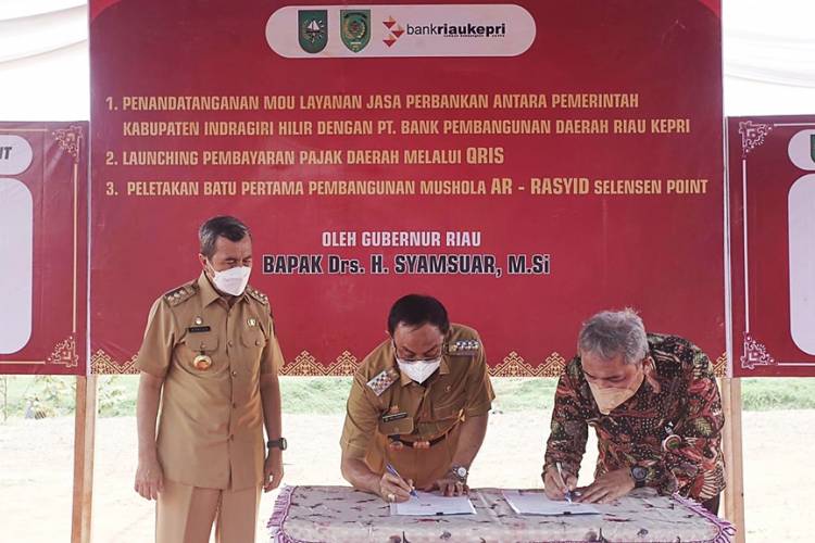 Bupati Inhil Dampingi Gubri Drs. H. Syamsuar Melakukan Sejumlah Kegiatan dalam Kunkernya di Inhil
