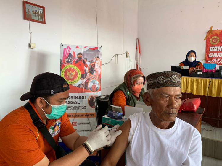 BIN Gelar Vaksinasi Massal di Kecamatan Panumbangan Kabupaten Ciamis 
