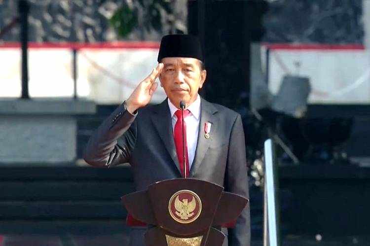 Upacara Hari Kesaktian Pancasila yang Dipimpin Presiden Jokowi Berlangsung Khidmat