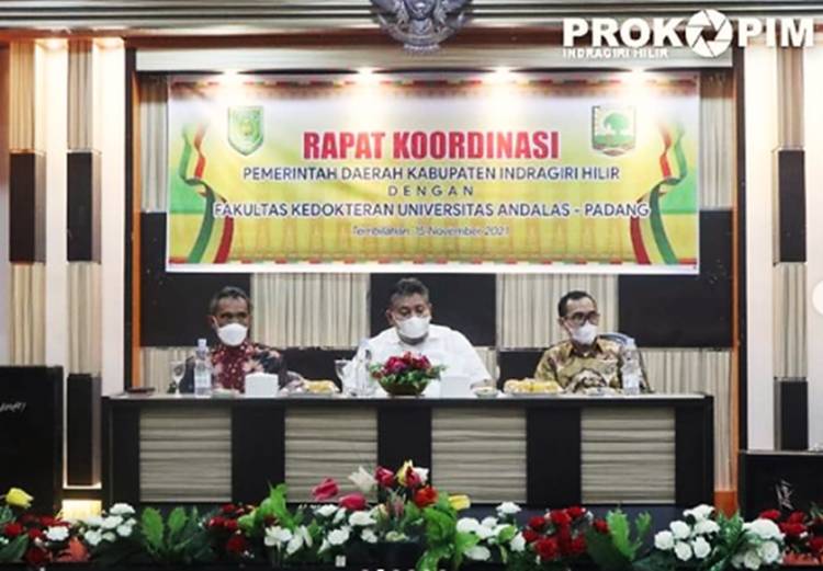 Pemkab Inhil Lakukan MoU dengan Fakultas Kedokteran Universitas Andalas - Padang