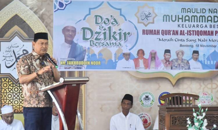 Wabup Inhil H. Syamsuddin Uti Kunker dan Hadiri Maulid Nabi di Kecamatan Sungai Batang