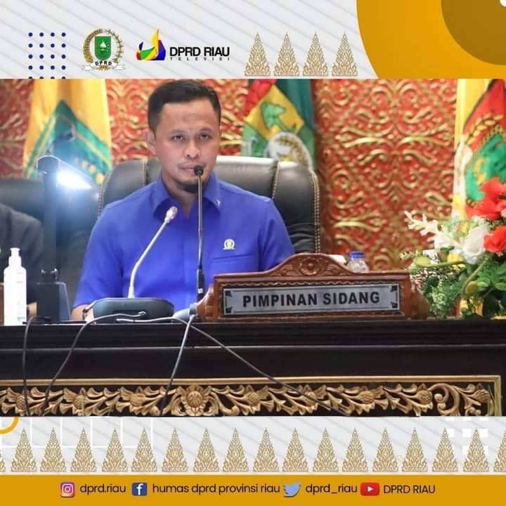 Pandangan Umum Praksi Ranperda APBD 2022, DPRD Riau Gelar Rapat Paripurna