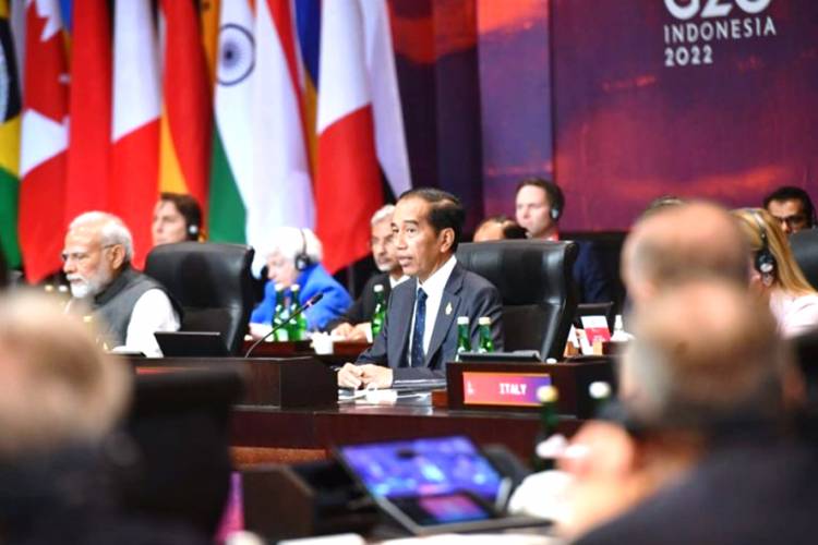 Pada Sesi Makan Siang KTT G20, Presiden Jokowi Jelaskan Demokrasi dan Geografis Indonesia