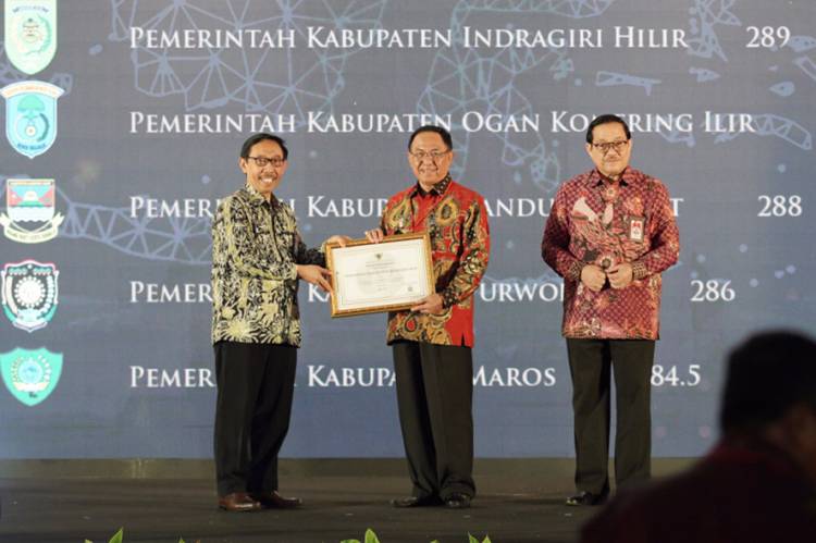 Ketiga Kalinya Kabupaten Inhil Berhasil Meraih Penghargaan Anugerah Meritokrasi Kategori Baik 