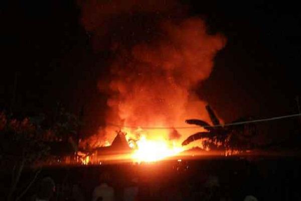 Musibah Kebakaran di Inhil, 20 Rumah Warga Rata dengan Tanah