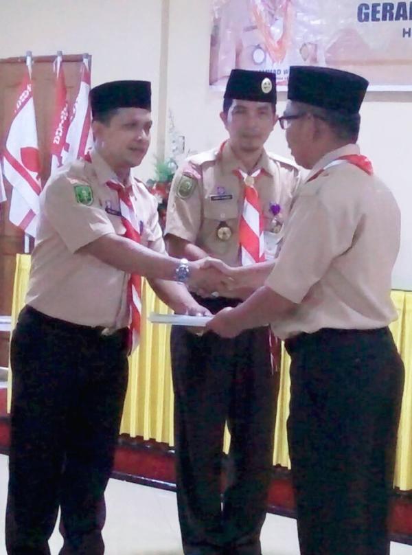 Bupati Wardan Apresiasi Suksesnya Muscab Pramuka Inhil Dan Terpilihnya Junaidi Sebagai Ketua Kwarcab Periode 2017 - 2022