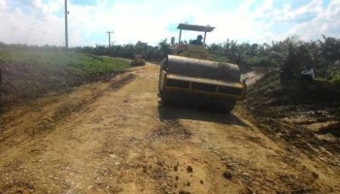 Pembangunan Ruas Jalan Tembilahan - Sungai Empat - Kuala Saka terus digesa.